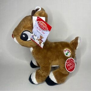 NEW Rudolph The Red Nosed Reindeer Musical Light Up Plush Toy 10" X-Mas Works